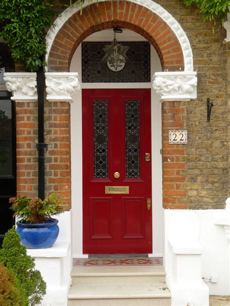 A Red Door Gives A Home Real Kerb Appeal Bright Front Doors Red Front