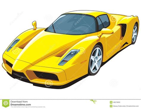 You might think they were. Yellow Sports Car Stock Vector - Image: 48079065