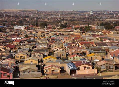 Soweto Johannesburg South Africa View Of Jabulani Neighborhood In