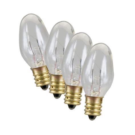 Amerelle 7 Watt Replacement Night Light Bulb 4 Pack 71062lc The