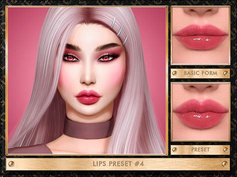 Julhaos Cosmetics Lips Preset 4 The Sims 4 Catalog