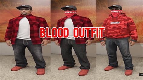 Gta 5 How To Make The Bloods Outfit Youtube