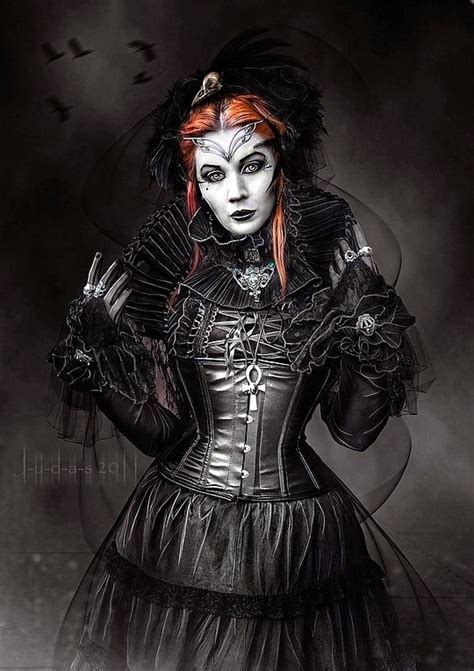 Gretta Goth Victorian Goth Vampire Art