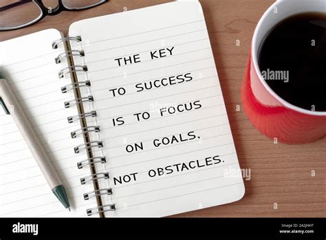 Motivational And Inspirational Quote The Key To Success Is To Focus