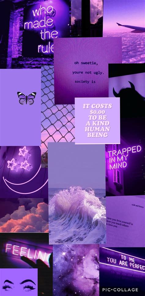 Purple Aesthetic Wallpaper Ungu Purple Aesthetic Collage Aesthetic