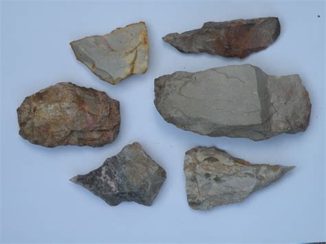 A Grouping Of Large Indian Artifacts Found At Rock Mountain Native