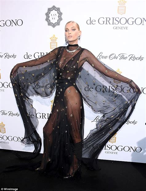 Elsa Hosk Flaunts Her Sensational Figure At Cannes Party Daily Mail