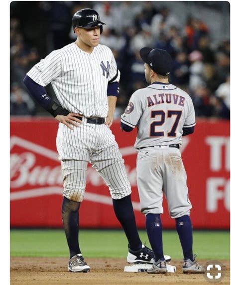 Aaron Judge Yankees And Jose Altuve Astros Alcs 2017 Yankees