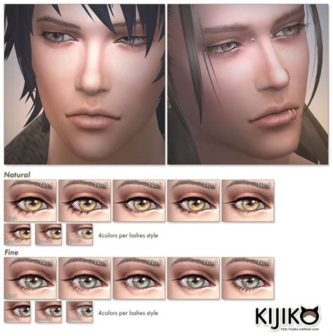 Sims 4 Ccs The Best New Eyelashes By Kijiko