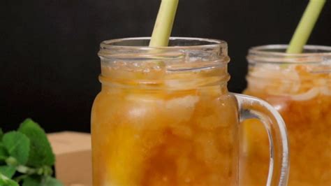 Resep Ice Tea Lemongrass Lychee Youtube