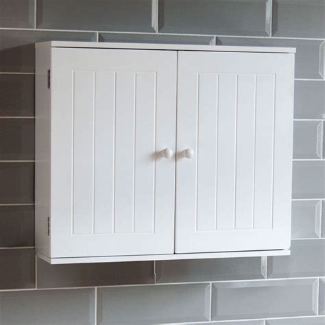 Your bathroom walls might be interesting, but are they efficient? Bathroom Wall Cabinet Double Door Storage Cupboard Wooden ...