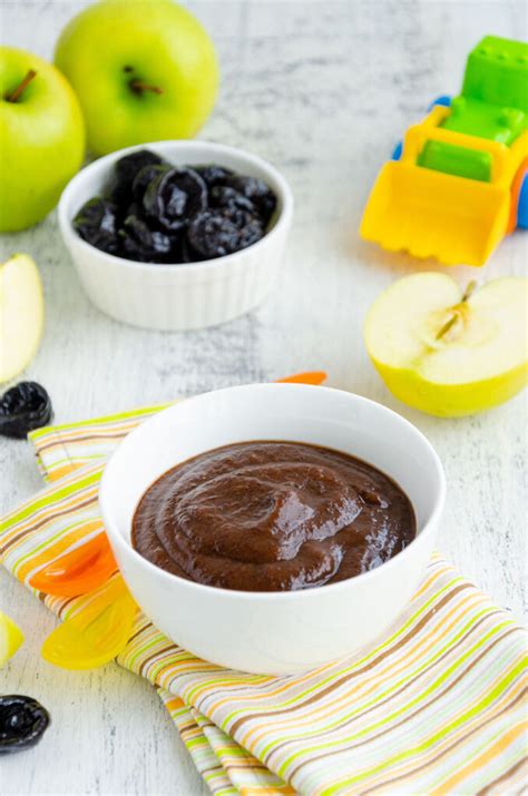 Give your baby water between two meals. Baby Food With Prunes + Combinations | ThrivingNest