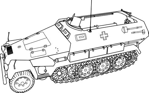 Army Military Vehicles Drawing Sketch Coloring Page