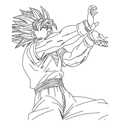Las siguientes imágenes son todas ellas muy bellas, se trata de ilustraciones y capturas de como se ve y aparece gogeta en distintos momentos de la serie, desde su estado normal, hasta fases más poderosas. Goku Fase 4 Blue Para Colorear - páginas para colorear