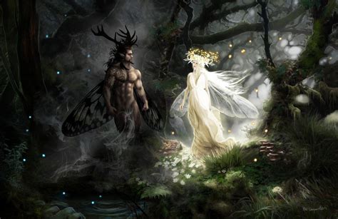 Oberon And Titania By Bobgreyvenstein Dark Fantasy Art Fantasy