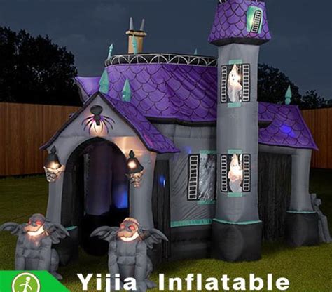 Halloween 25x20x15 Inflatable Bounce House Castle Bar Slide