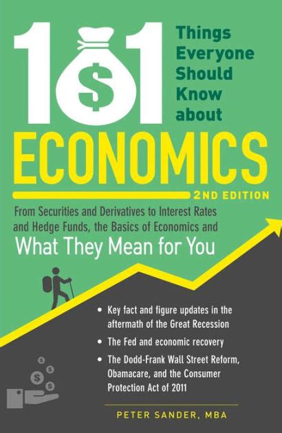 101 Things Everyone Should Know About Economics From Securities And