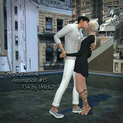 Couple Poses And Animation 15 Ts4 By Imho Позирующая пара Симс Позы