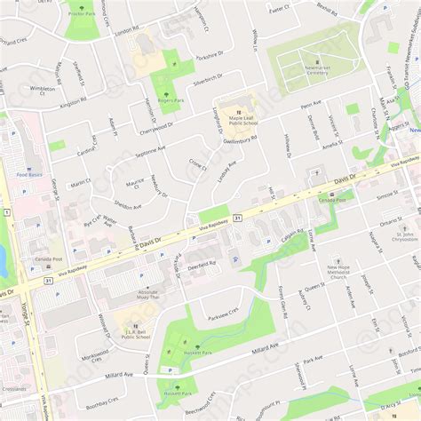 Newmarket Modern Atlas Vector Map Boundless Maps