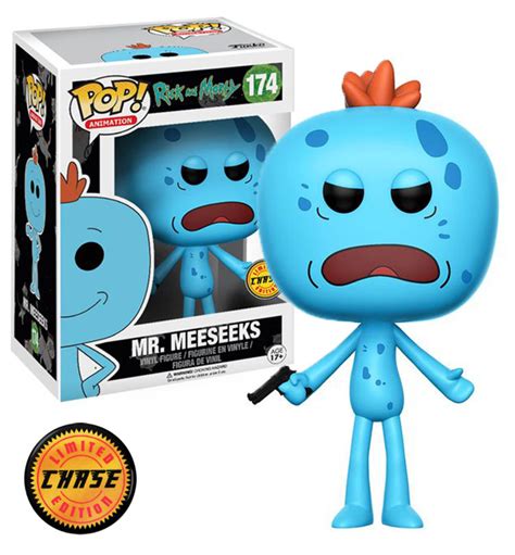 Funko Pop Chase Exclusive Rare Rick And Morty Mr Meeseeks 174 New Mint