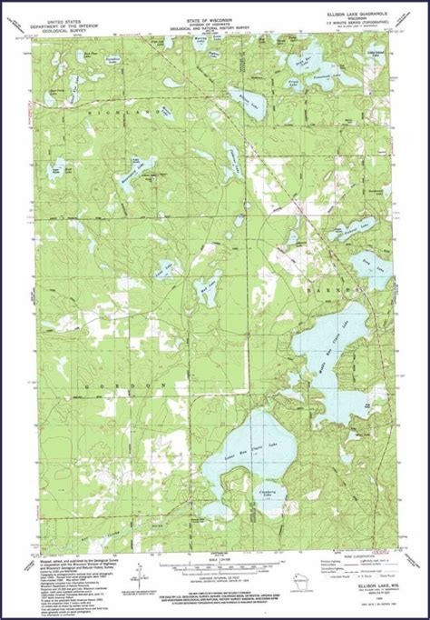 Wisconsin Topographic Lake Maps Map Resume Examples Ygkzk69z3p