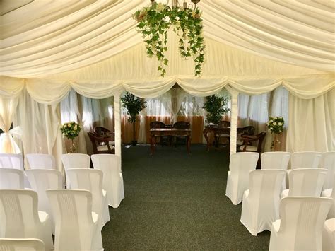 Wedding Ceremony Marquee And Pagoda At Pentre Mawr Country House