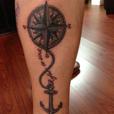 Nautical Compass And Anchor Nautical Compass N Anchor