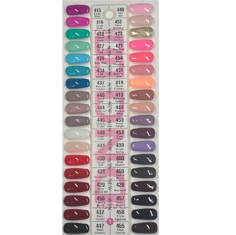 Dnd Color Swatch Set And Dnd Gel Polish Color Swatch Gel