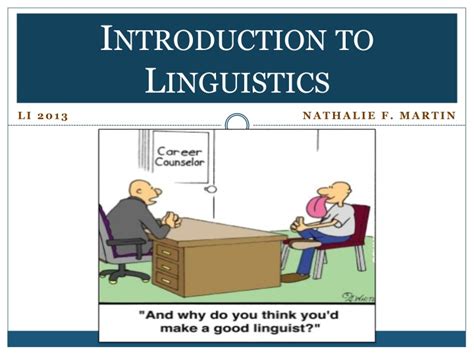 Ppt Introduction To Linguistics Powerpoint Presentation Free