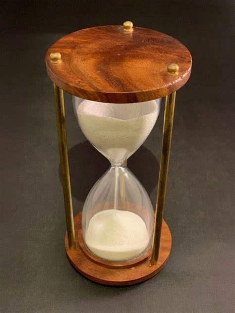 Antique Wooden Hourglass Sand Timer Vintage Maritime Nautical Etsy
