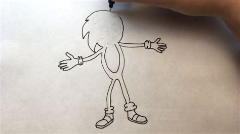 How To Draw Sonic Step By Step Easy Como Dibujar A Sonic Paso A Paso