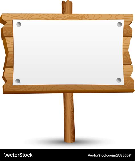 Blank Wooden Sign