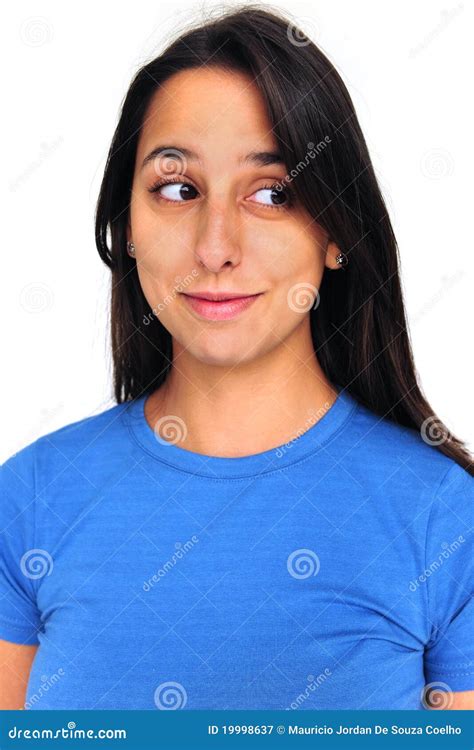 Woman Looking To The Side Stock Image Image Of Eyes 19998637