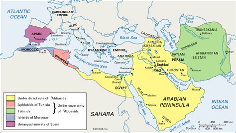Map Of The Caliphate Kids Britannica Kids Homework Help