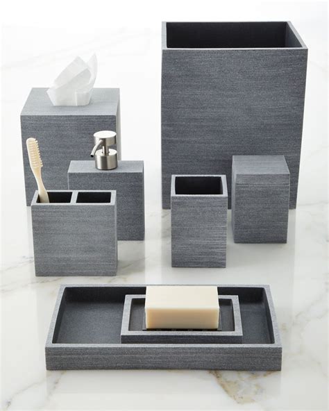 Kassatex Slate Lotion Dispenser And Matching Items Bathroom Vanity