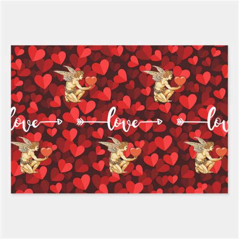 Valentine All Over Print Wrapping Paper Sheets Zazzle