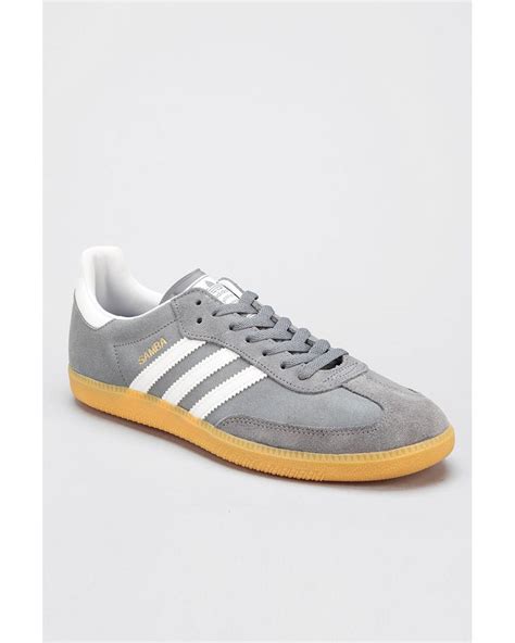 Urban Outfitters Adidas Samba Suede Sneaker In Gray For Men Lyst