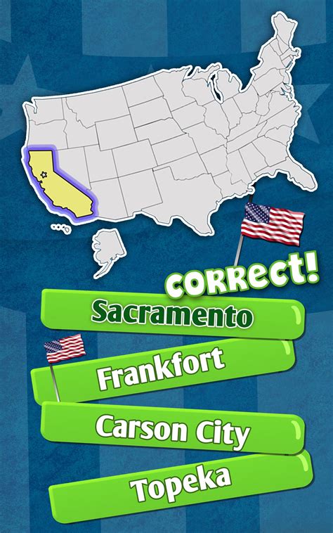 50 Us States And Capitals Quiz State Capitals Game Apk For Android Download