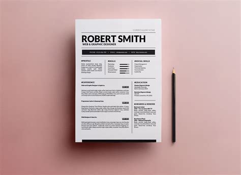 Free Standard Resume Template In Docx And Doc Format Good Resume