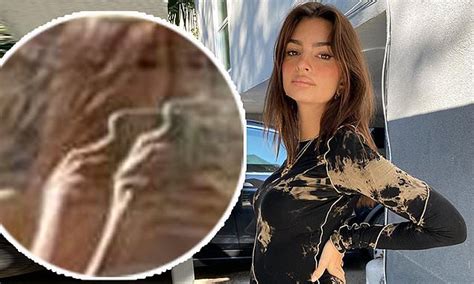 Emily Ratajkowski Puts Her Bump On Display As She Poses Completely Nude