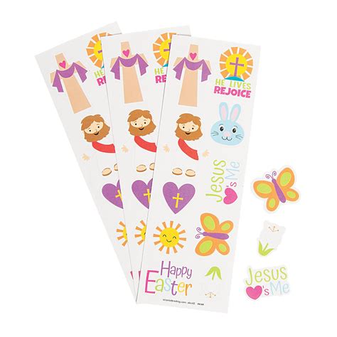 Religious Easter Egg Decorating Stickers Spring Arts And Crafts 24