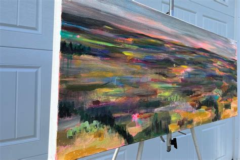 Rebecca Klementovich Morning Walk Abstract Painting For Sale At 1stdibs
