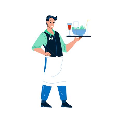 Clipart Waiter With Tray