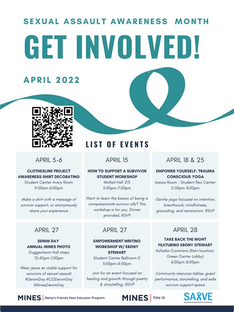 sexual assault awareness month office of institutional equity and title ix