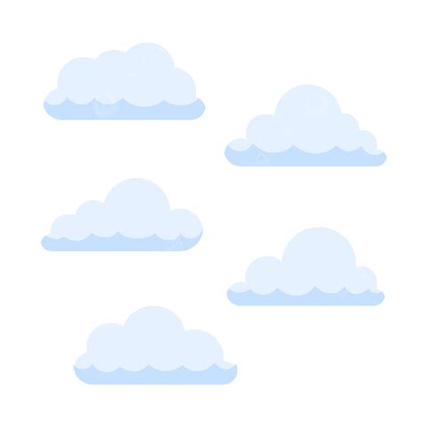 Blue Watercolor Clouds Vector Png Images Cute Cartoon Blue Clouds