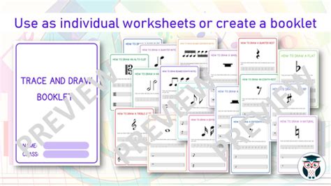 Music Tracing Sheets Notes Rests And Clefs Teaching Resources