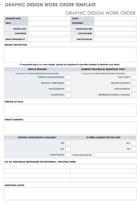 Aside form the request forms we offer on this page, we also have vacation request forms that would be helpful for human resource managers should they have employees who wish to apply for a vacation. 15 Free Work Order Templates | Smartsheet