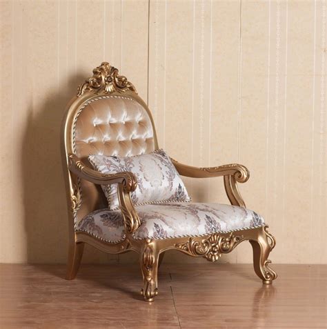 Luxury Antique Bronze Wood Trim Venezia Sofa Set 3 Pcs European