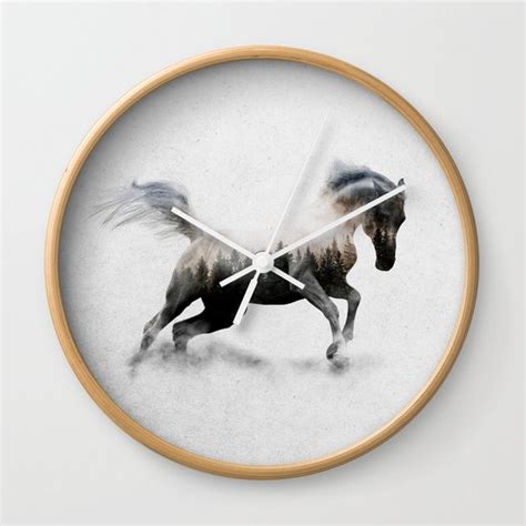 Horse Wall Clock By Andreaslie Society6