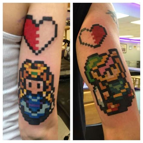 2 reviews of ink link tattoos 33.hb n r3.mr02s. Zelda and Link matching tattoos. Me and Jason got these ...